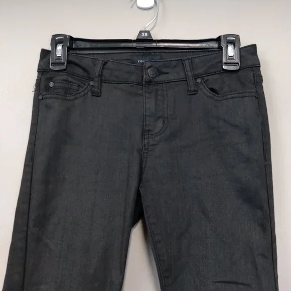 CELEBRITY Pink Black Skinny Jeans Juniors Size 3 - Picture 2 of 11